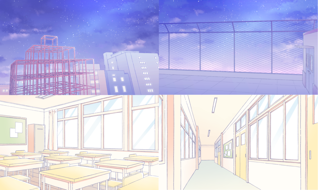 40mP x 一二三 (#12340mP) feat.初音ミク「星を繋ぐ」 背景イラスト