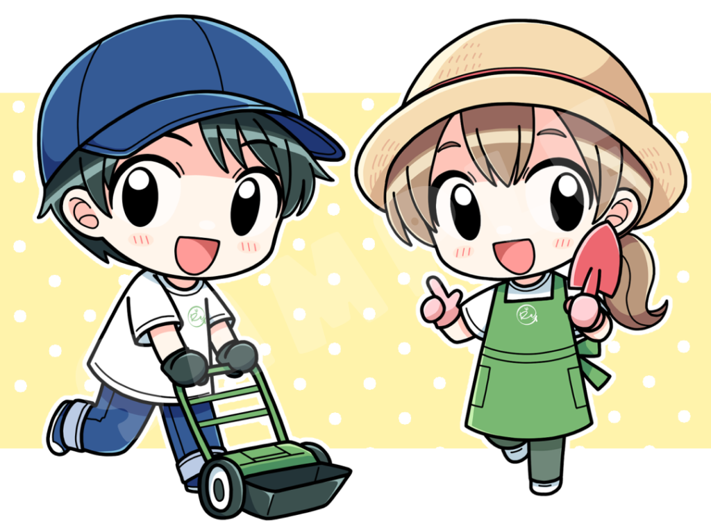 リサール酵産株式会社　LINE用キャラクターイラスト